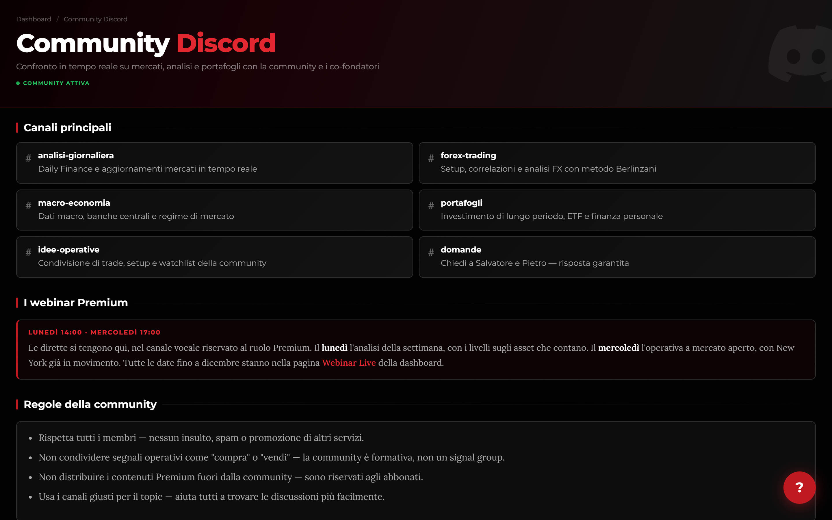 Community Discord SPFINANCE
